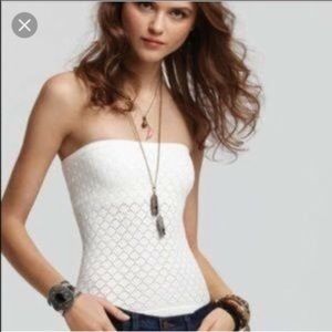 Free people honey comb tank top NWT (black color)